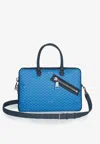 Pinel Et Pinel Small Bombay Zip Coated Canvas Briefcase Bag