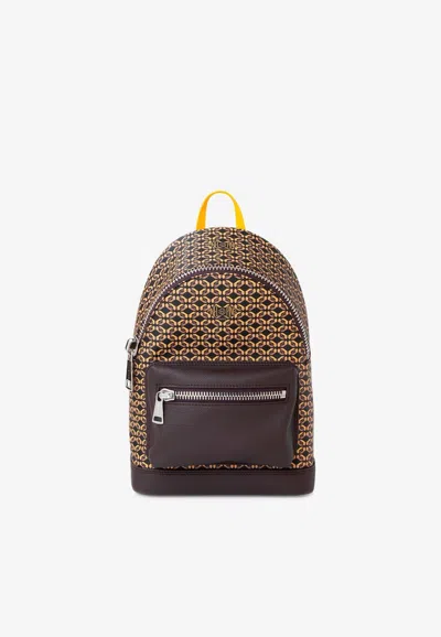 Pinel Et Pinel Small Ginko Coated Canvas Monogram Backpack