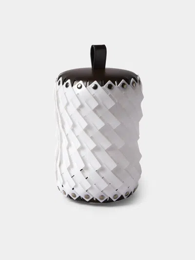 Pinetti Almeria Handwoven Medium Wireless Lantern In White
