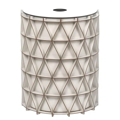 Pre-owned Pinetti Arena Medium Cream Leather Laundry Basket In White