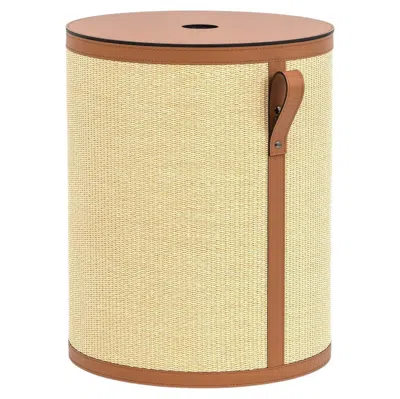 Pre-owned Pinetti Aurora Short Round Basket In Sand
