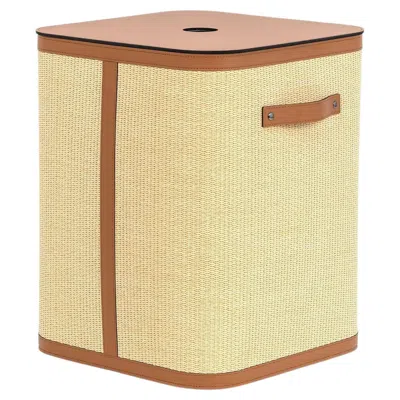 Pre-owned Pinetti Aurora Square Laundry Basket In Sand