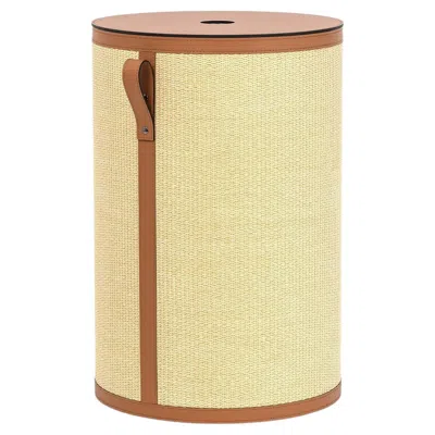 Pre-owned Pinetti Aurora Tall Round Basket In Sand