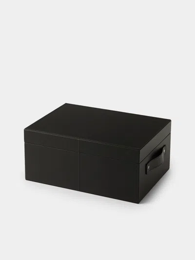 Pinetti Avio Leather Small Storage Box In Multi