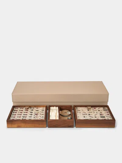 Pinetti Leather Mahjong Set