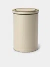 Pinetti Leather Tilting Bin In Neutral