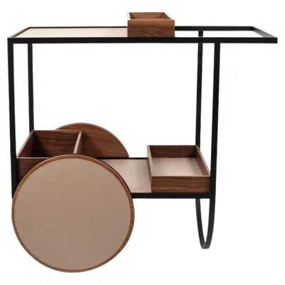 Pre-owned Pinetti Magenta Serving Trolley In Red