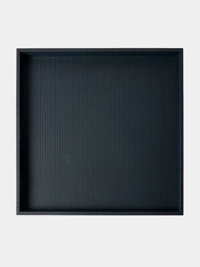 Pinetti Maxi Leather Square Tray (23.5in/60cm) In Multi