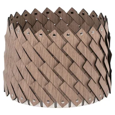 Pre-owned Pinetti Sestriere Small Wood Basket In Brown
