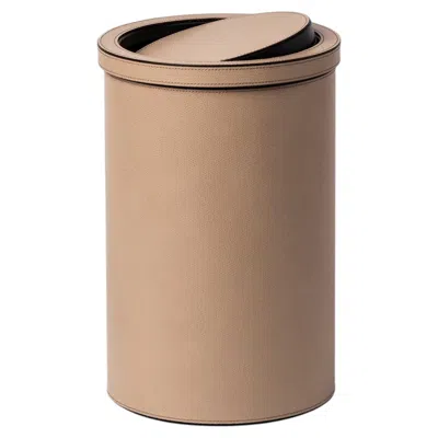 Pre-owned Pinetti Tilting Lid Bin In Brown