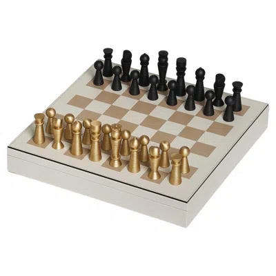 Pre-owned Pinetti White Leather Chessboard