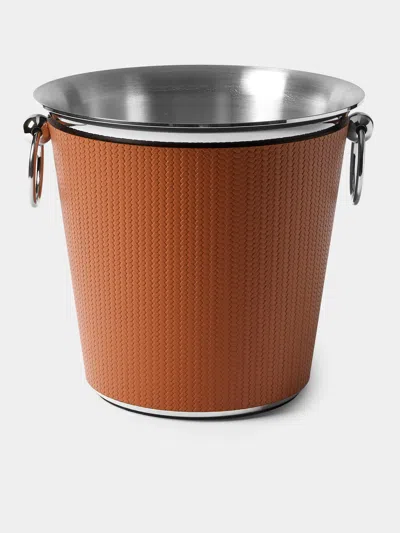 Pinetti Woven Leather Champagne Bucket In Multi