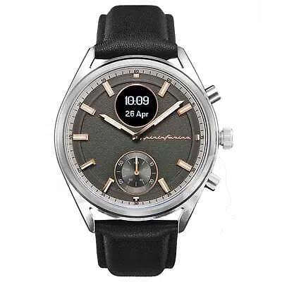 Pre-owned Pininfarina Pmh03b-03 Sintesi Midnight Rose Wristwatch In Black/grey