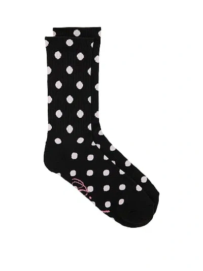 Pink 1-pack Crew Socks In Animal Print