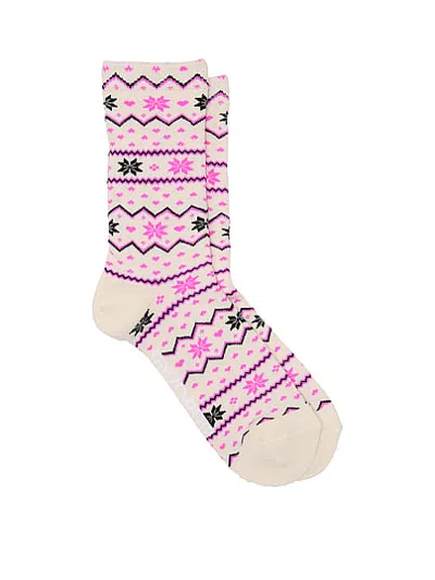 Pink 1-pack Crew Socks In Print