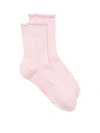 Pink 1-pack Pointelle Ruffle Socks In Multi