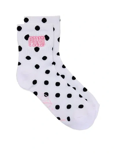 Pink 1-pack Quarter Socks In Animal Print