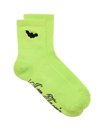 Pink 1-pack Quarter Socks In Green