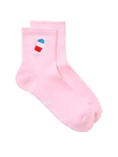 Pink 1-pack Quarter Socks In