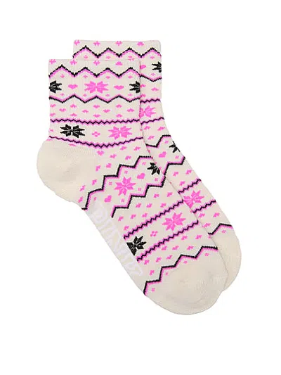 Pink 1-pack Quarter Socks In Print