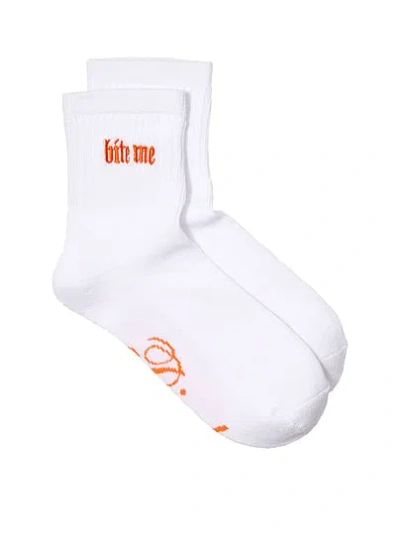 Pink 1-pack Quarter Socks In White