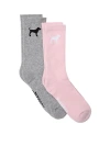 Pink 2-pack Crew Socks In Multi