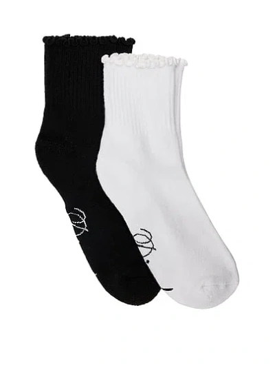 Pink 2-pack Crew Socks In Multi