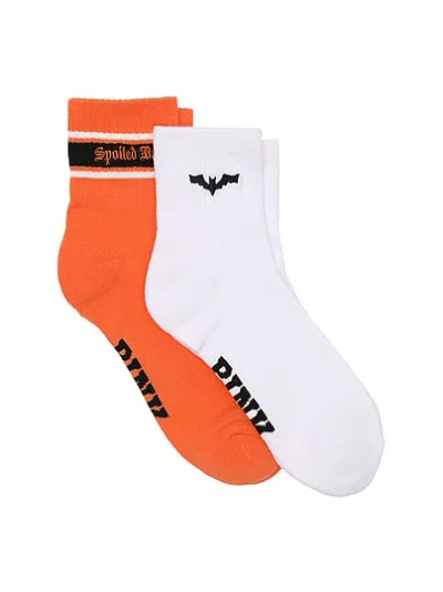 Pink 2-pack Quarter Socks In Multi
