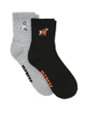Pink 2-pack Quarter Socks In Multi