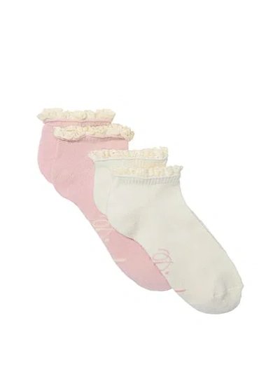 Pink 2-pack Ankle Socks In Multi