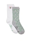 Pink 2-pack Crew Socks In Multi