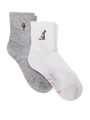 Pink 2-pack Quarter Socks In Multi
