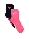 Pink 2-pack Quarter Socks In Multi