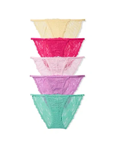 Pink 5-pack Wink™ String Bikini Panties In Multi