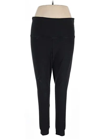 Pre-owned Pink Active Pants In Black