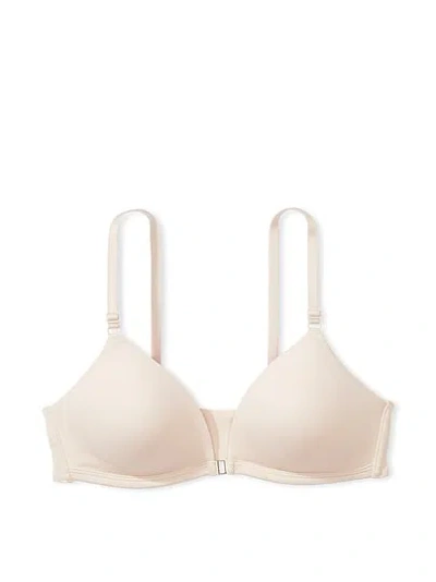 Pink Adaptive Wear Everywhere™ Wireless Front-close Bra In Beige