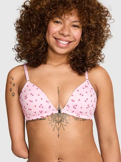 Pink Adaptive Wear Everywhere™ Wireless Front-close Bra In