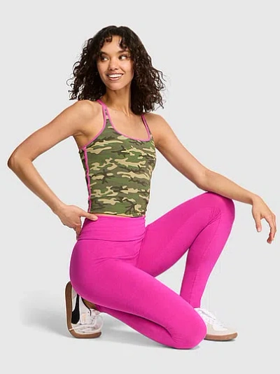 Pink All-day Cotton™ Foldover Leggings In