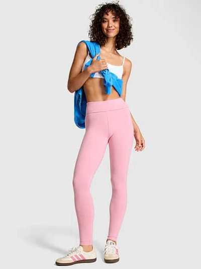 Pink All-day Cotton™ Foldover Leggings In