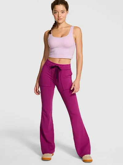 Pink All-day Cotton™ Pocket Flare Leggings In