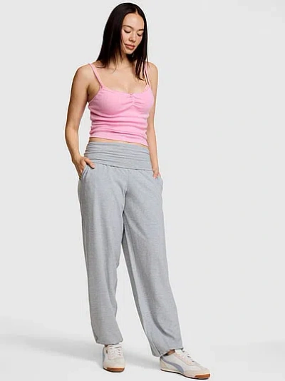 Pink All-day Cotton™ Foldover Jogger Pants In Gray