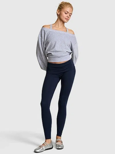 Pink All-day Cotton™ Foldover Leggings In Blue