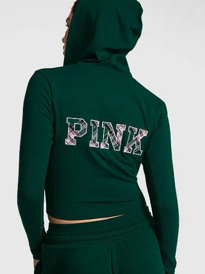 Pink All-day Cotton™ Full-zip Hoodie In Green