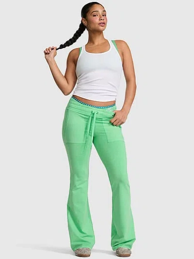 Pink All-day Cotton™ Pocket Flare Leggings In Green
