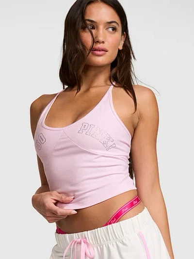Pink All-day Cotton™ Racerback Bra Tank In
