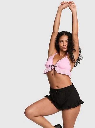 Pink All-day Cotton™ Ruffle Bloomer Shorts In Black