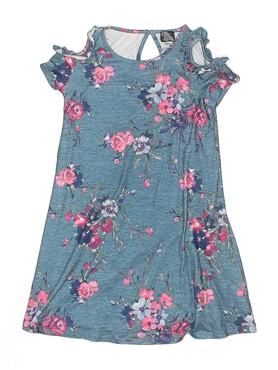 Pre-owned Pink & Violet Kids' Dress In Blue