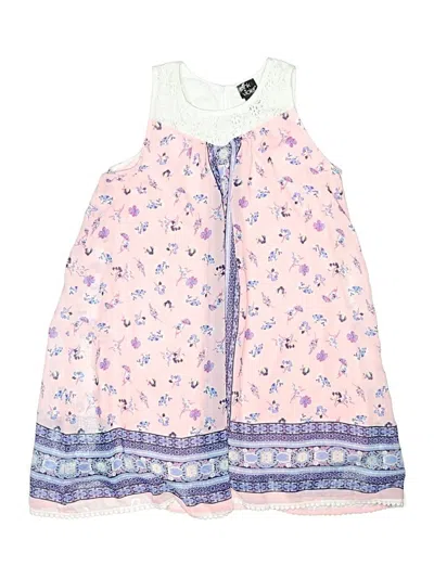 Pre-owned Pink & Violet Kids' Dress In Pink