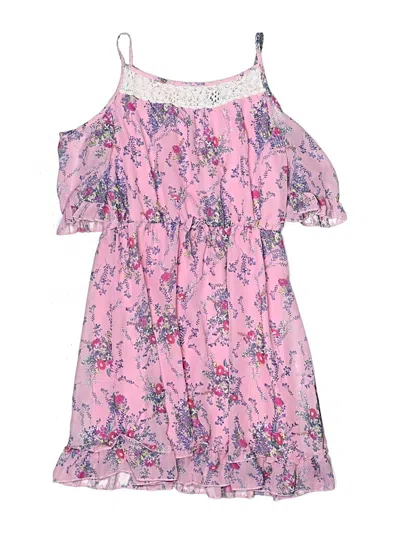Pre-owned Pink & Violet Kids' Dress In Pink