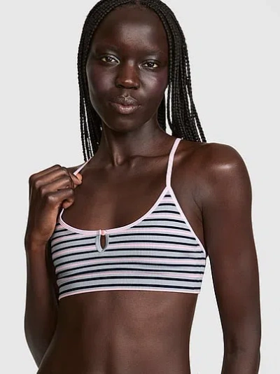 Pink Anywear Low-scoop Racerback Bra In Neutral